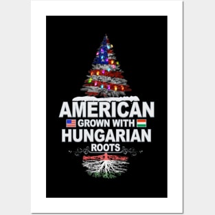 Christmas Tree  American Grown With Hungarian Roots - Gift for Hungarian From Hungary Posters and Art